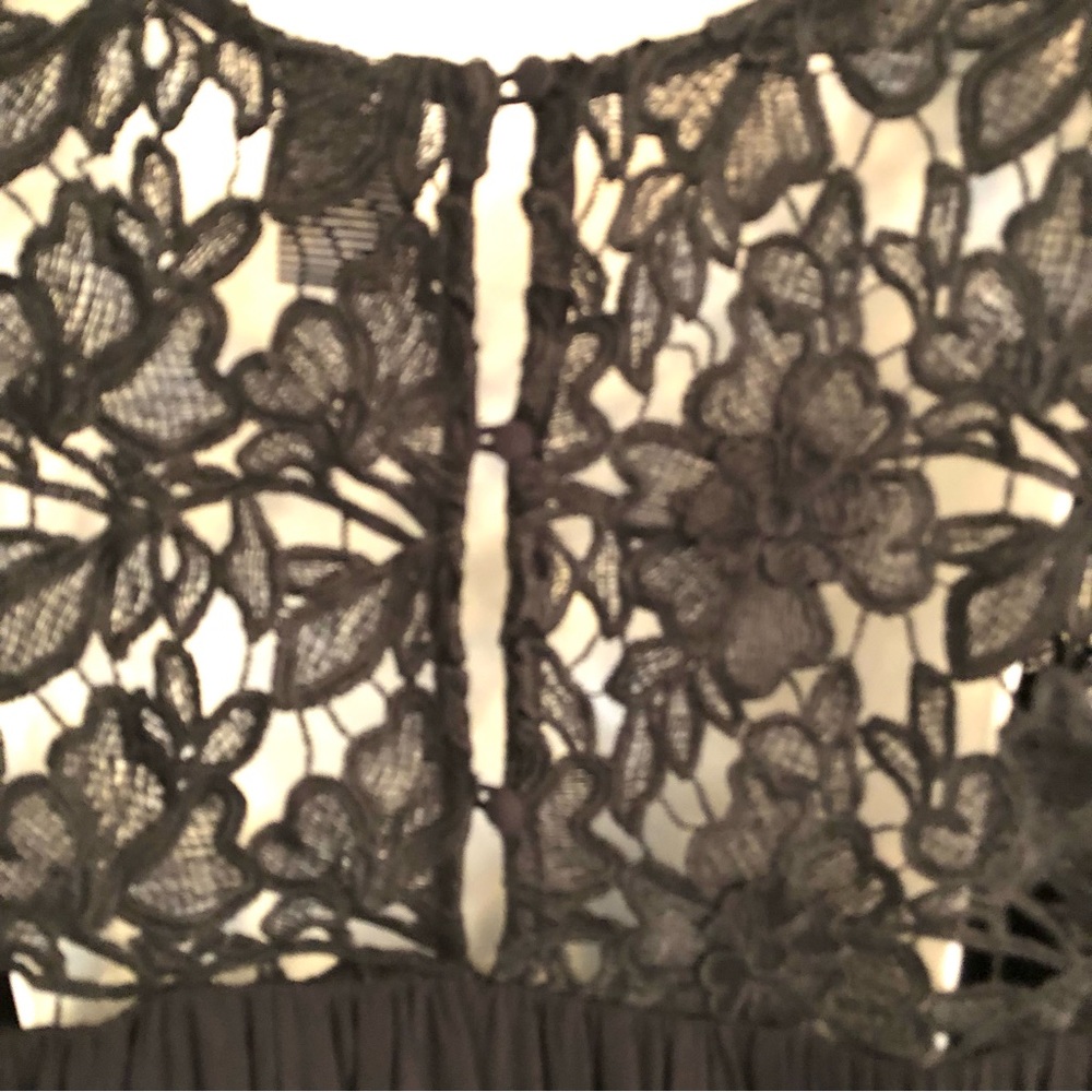 Anthropologie GUEST EDITOR Black Lace Smock Top - Picture 5 of 10